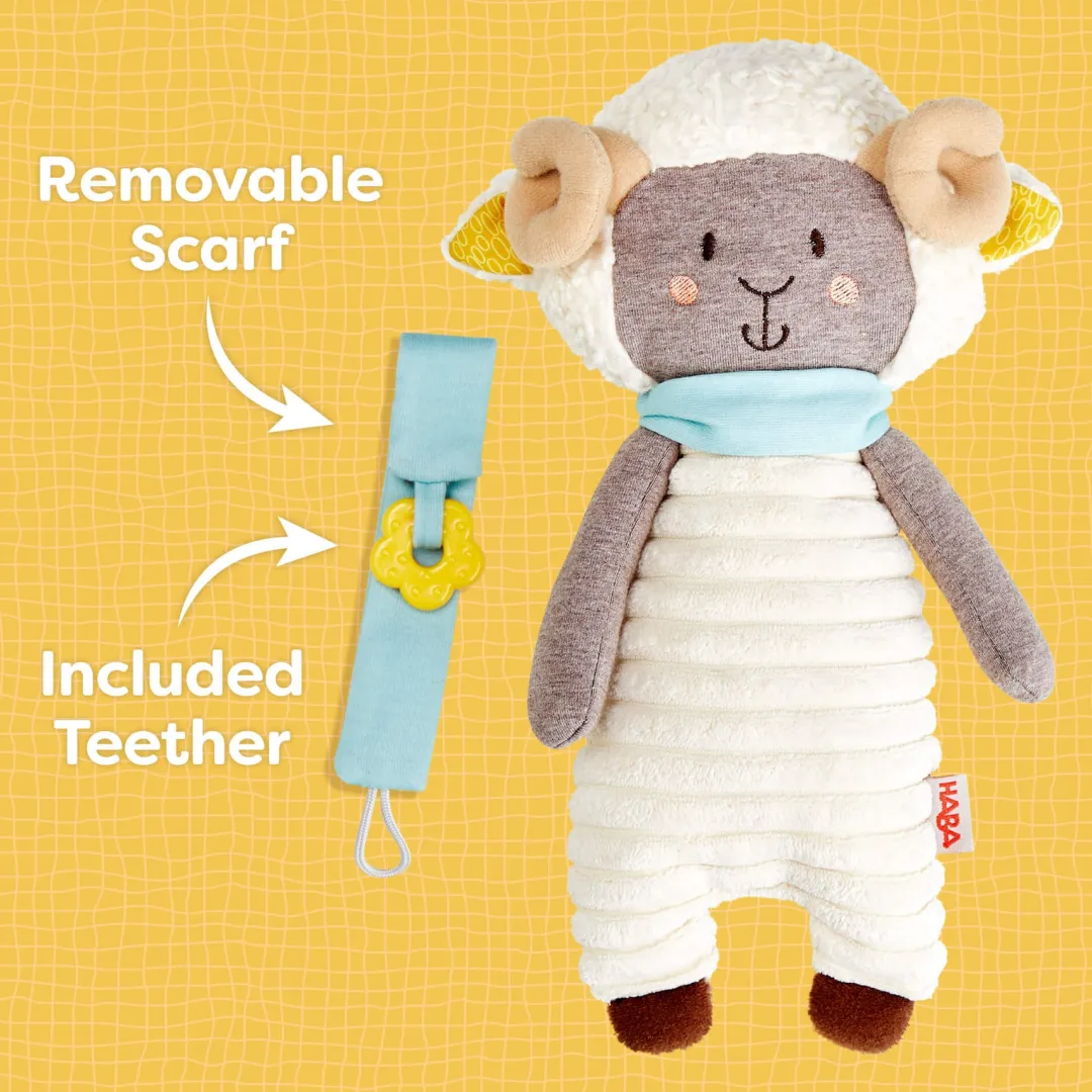 HABA 12-24 Months|3 Years < Woolbert the Ram Cuddly Baby Sensory Toy