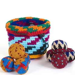 Buena Onda Games Outdoor Toys|Games < YippiYappa - Crocheted Canastaball Basket Game