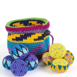 Buena Onda Games Outdoor Toys|Games < YippiYappa - Crocheted Canastaball Basket Game