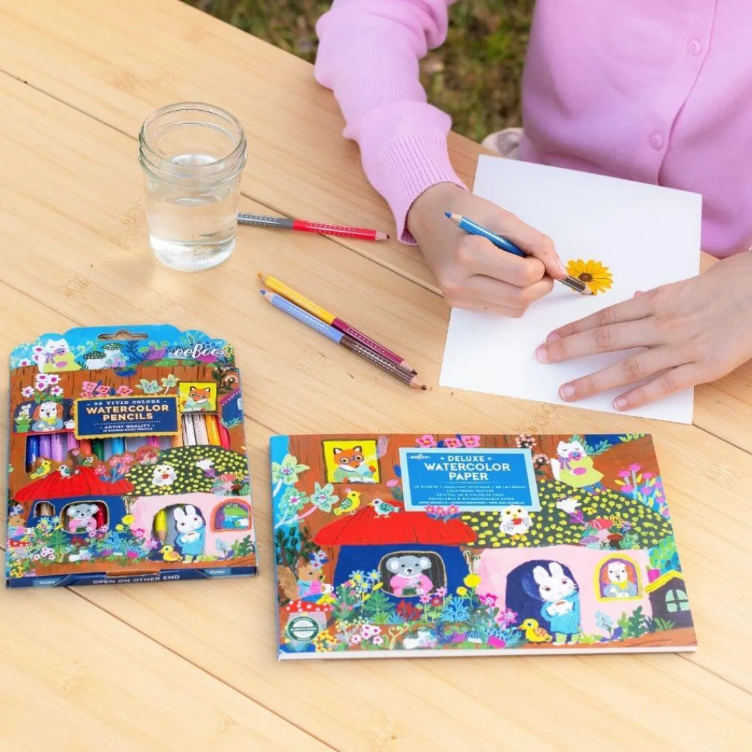 eeBoo 4 Years|3 Years < Yumi’s Mushrooms Watercolor Pad