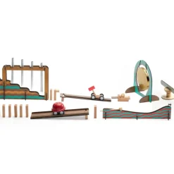Djeco Marble & Ball Runs|Wooden Toys < Zig & Go Wooden Music Building Game - 52 Piece Set